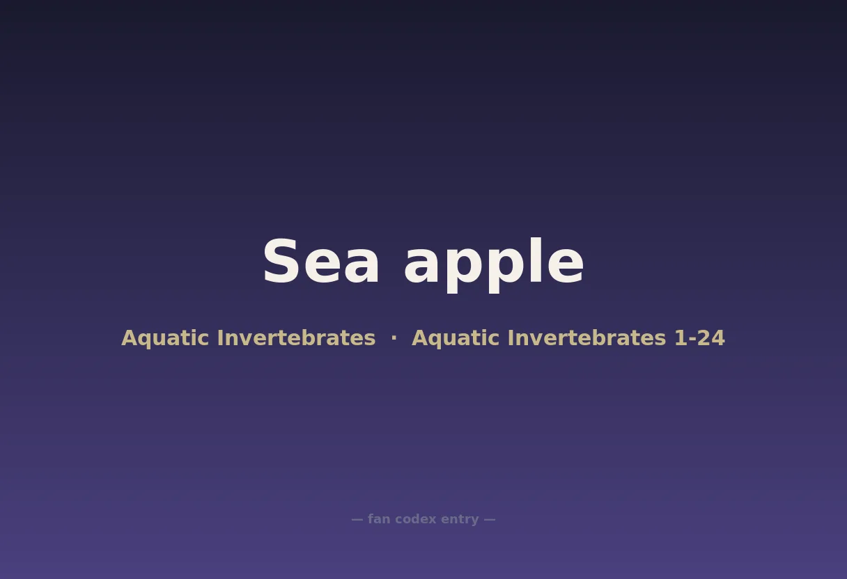 Sea apple