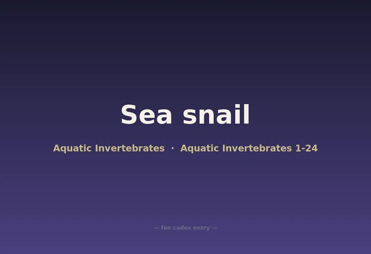 Sea snail