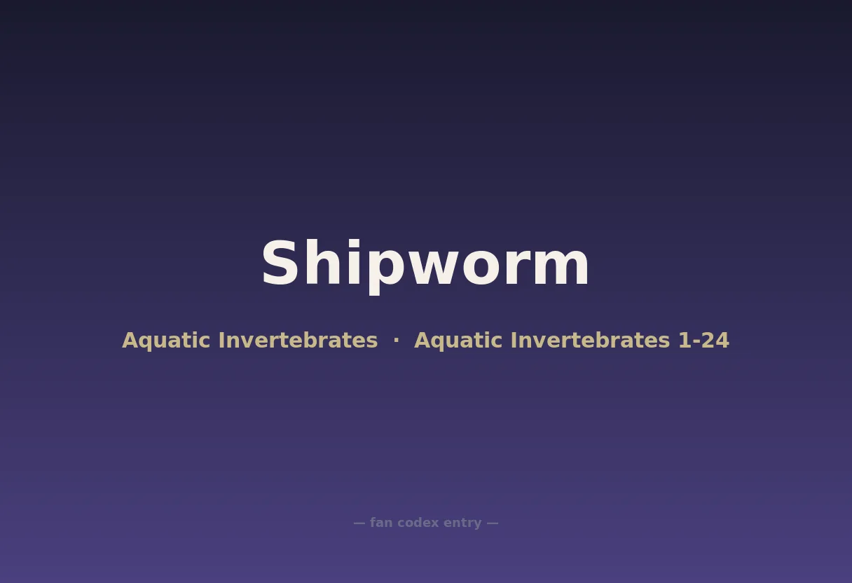 Shipworm